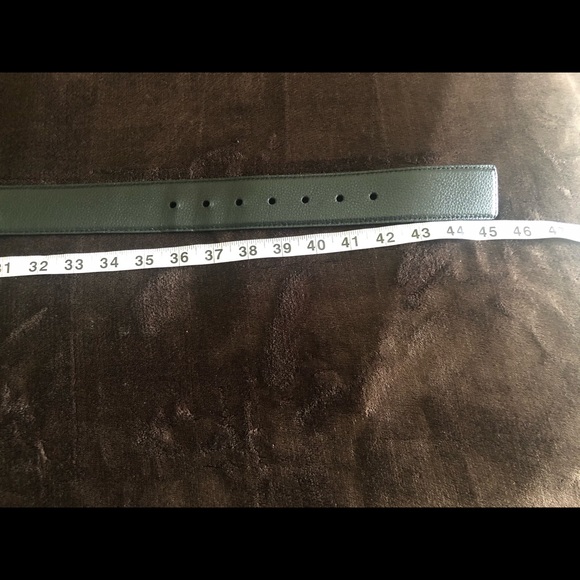 Michael Kors Black Leather Belt w/ Silver Buckle - Picture 5 of 14